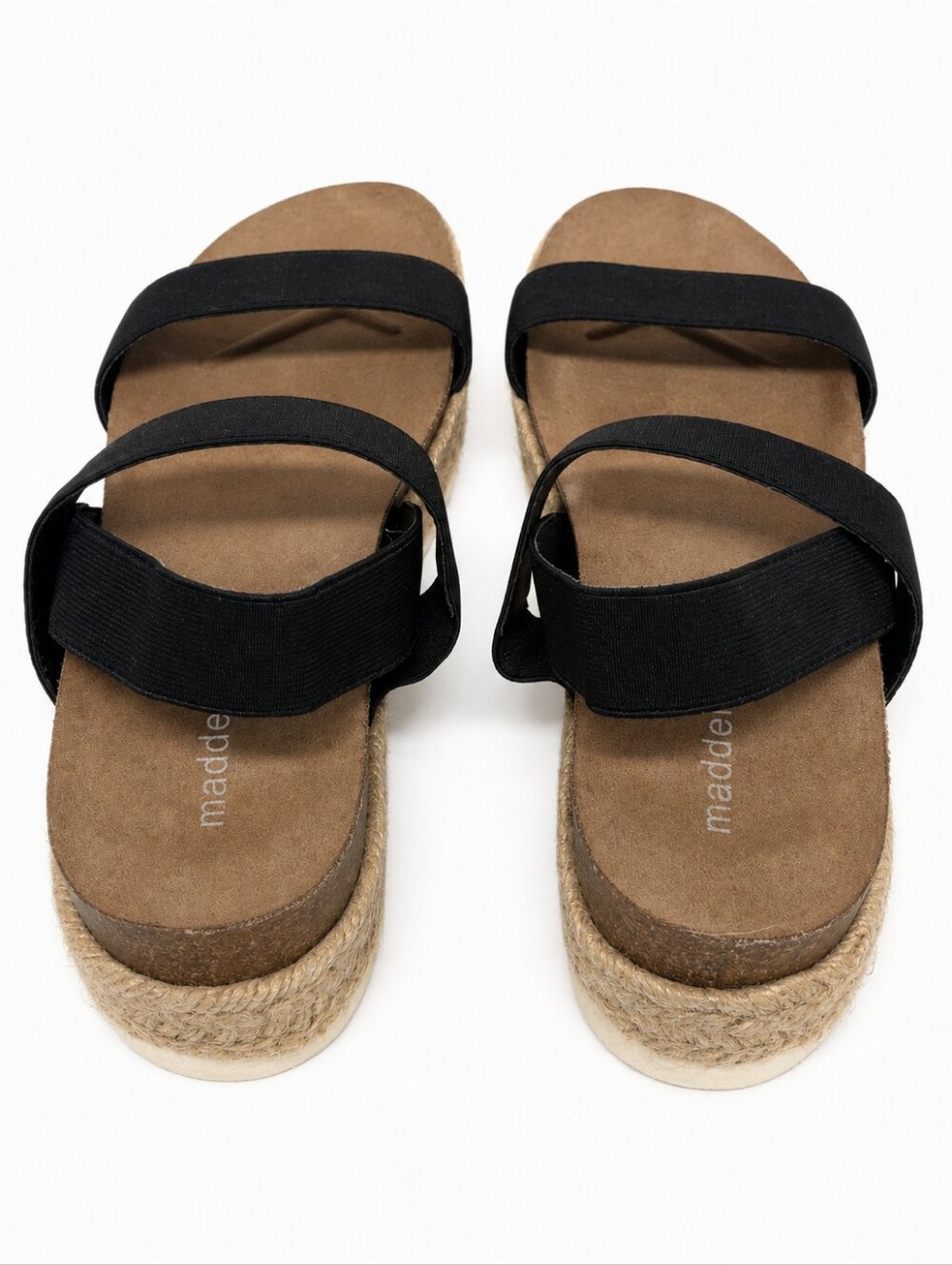 Madden Girl Cassie Black Espadrille Platform Sandals Size 8 New In Box - Picture 4 of 12